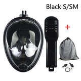 Swimming Diving Full Face Snorkel Mask Genuine Full Set
